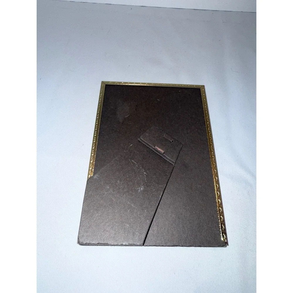 Acme Frame Products 5x7 Gold Tone Beaded Metal Photo Frame Vintage 1169-57